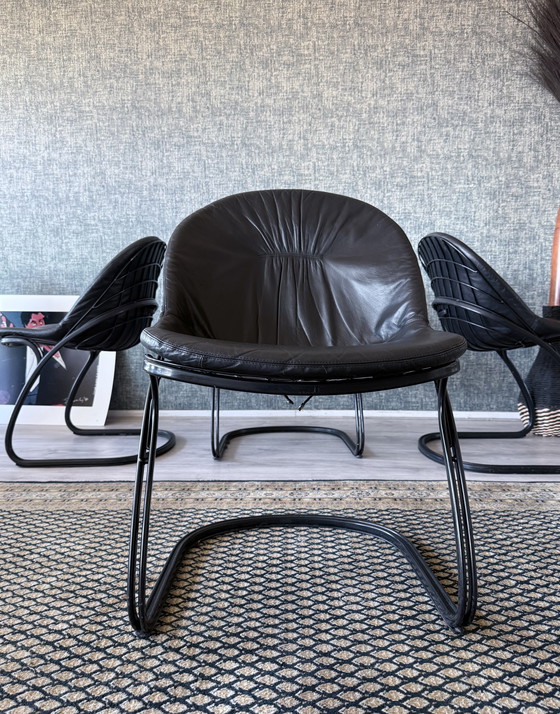 Image 1 of 4x Pascale Dining Chairs by Gastone Rinaldi for Thema, 1970s
