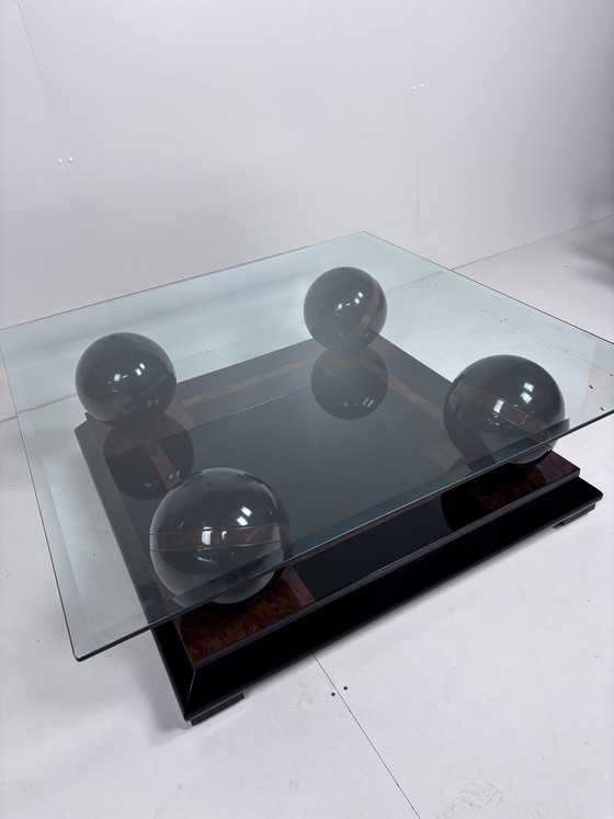 Image 1 of Vintage glass coffee table