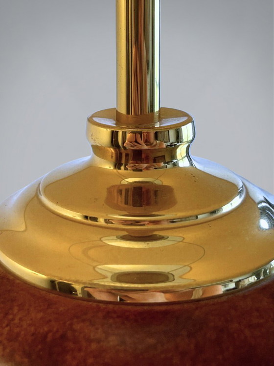 Image 1 of Deknudt tafellamp – Messing & Keramiek – Neoklassieke stijl – Ref. 3615/1 – H. 63 cm