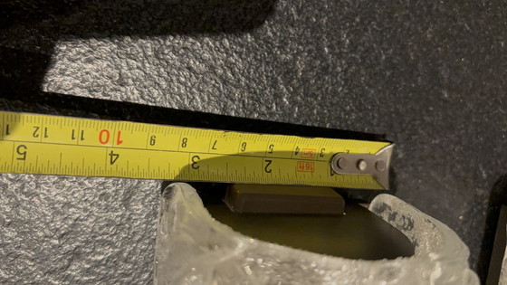 Image 1 of Ensemble de 2 très grandes appliques murales (verre dépoli vintage) Hans Popp (HP Leuchten)