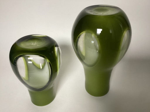 Set Of 2 Space-Age Vases