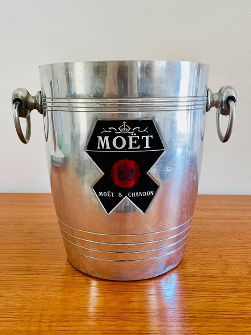 Vintage Verzilverde Champagnekoeler, Moet & Chandon, door Argit