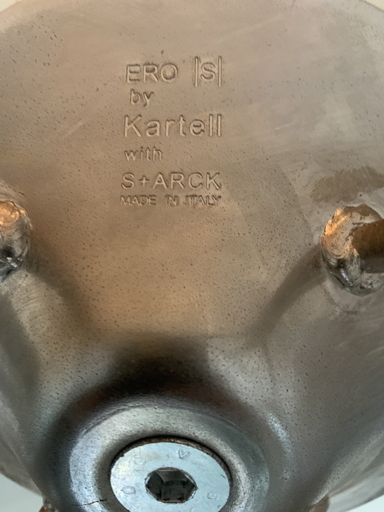 Image 1 of 4 sedie a secchiello bianche Philippe Starck Kartell EROS, base Eiffel