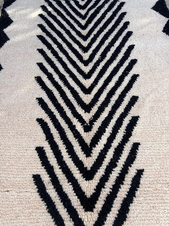 Handgemaakt Berberkleed, zwart-wit, 2/3 m – Ahrend, Vloerkleden en tapijten, Wool (photo 8 of 9)