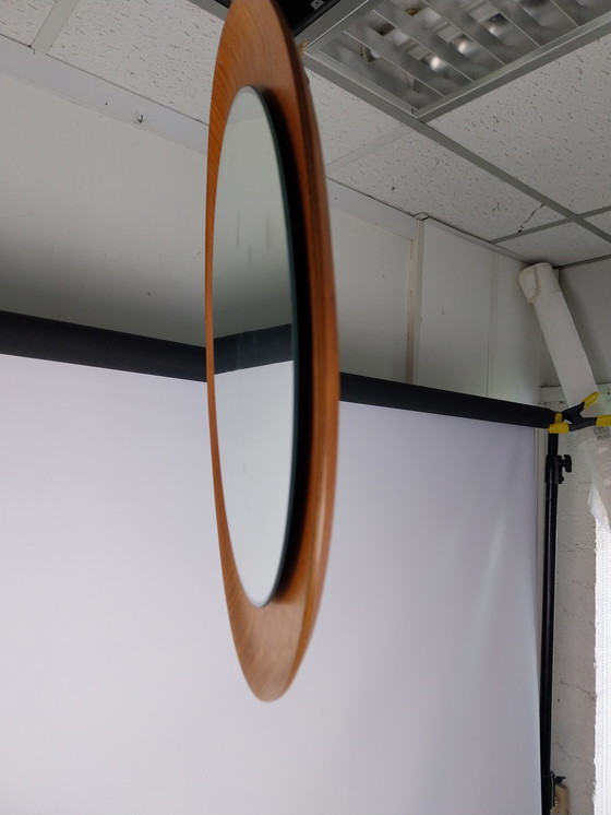 Image 1 of 1 X Danish Teak Mirror. 1960'S 39Cm Diameter.