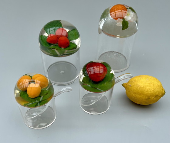 Image 1 of Vintage convolute - jam jars & plexiglass objects - 60s/70s