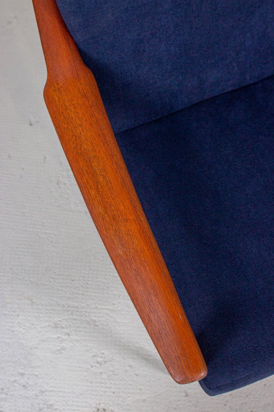 Image 1 of Vintage teakhouten fauteuil Ib Kofod Larsen Deense Easy Chair