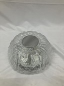 Plafonnier vintage en verre glacé Helena Tynell Glashütte Limbourg