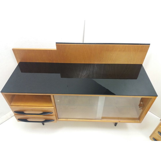 Image 1 of Vintage wood veneer sideboard by Mojmir Pozar, Czech 1960