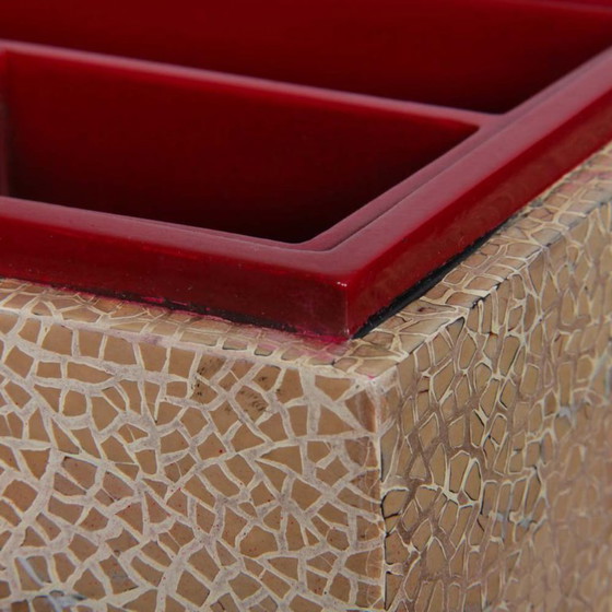 Image 1 of Scatola in lacca a guscio d'uovo, opera della fine del XX secolo