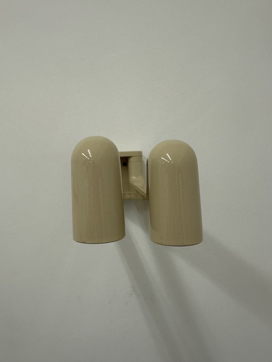 Image 1 of Jaren 70 Handdoeken Rek Handdoek Rekje Beige Vintage