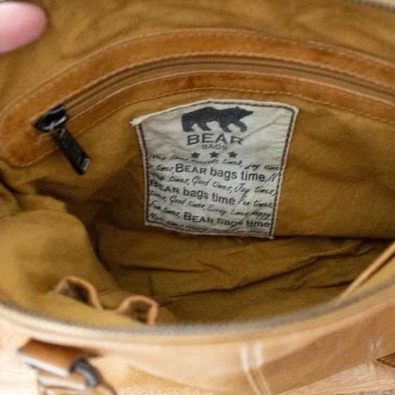 Image 1 of Ochre yellow leather shoulder bag from Bear Design