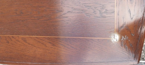 Mesa de comedor Art Nouveau de madera de cerezo – Mesas de comedor, Latón (photo 5 of 6)