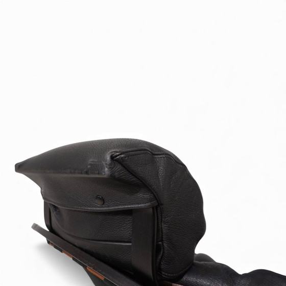 Image 1 of Fauteuil lounge en cuir Nelo Kroken par Åke Fribytter, 1970