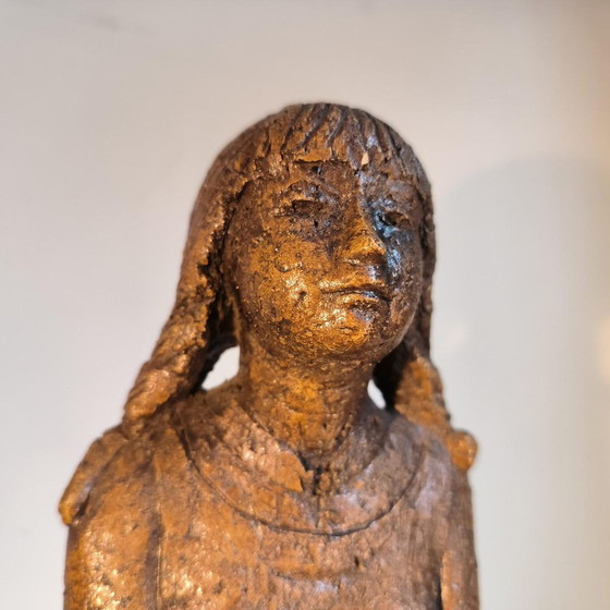 Artista Scuola di Liegi, Ragazza con asino, 1970, Terracotta – Sculture, Ceramic (photo 7 of 12)