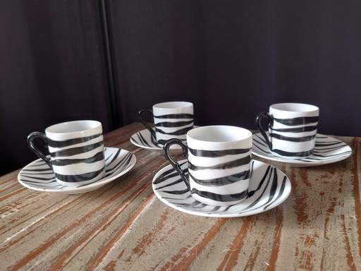 Tazas/platillos de espresso Vintage Galeries Lafayette (París)