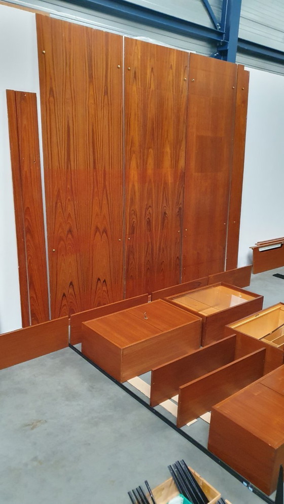 Image 1 of vintage wall unit deens modules teak 60s