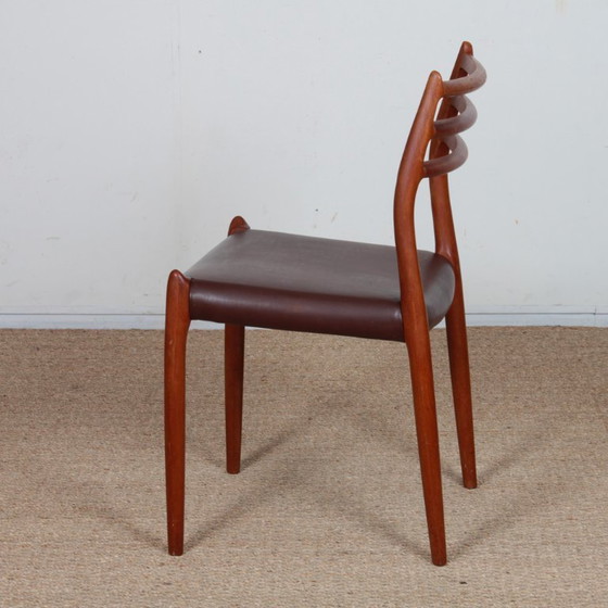 Image 1 of Set of 6 teak chairs by Niels Otto Moller, model 78, 1960