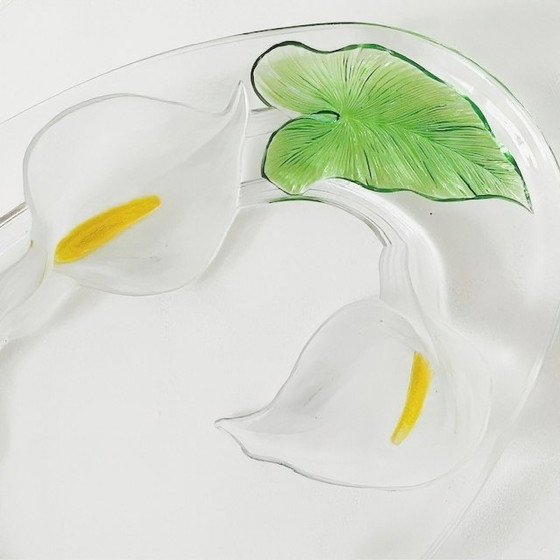 Image 1 of Bol en verre vintage Luminarc Arum de style Art Nouveau des années 1950