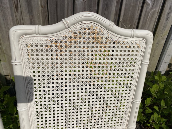 Image 1 of 6 Vintage Faux Bamboo Chairs Jonathan Adler