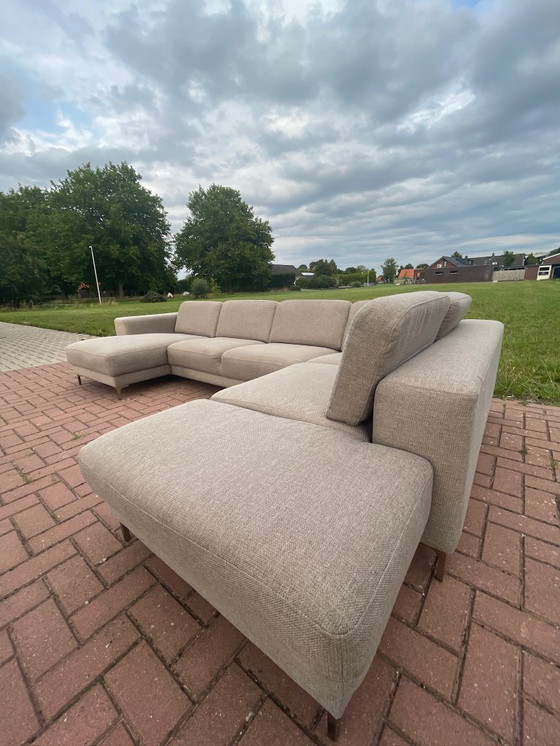 Image 1 of Montel Sofá de tela en U con amplios asientos