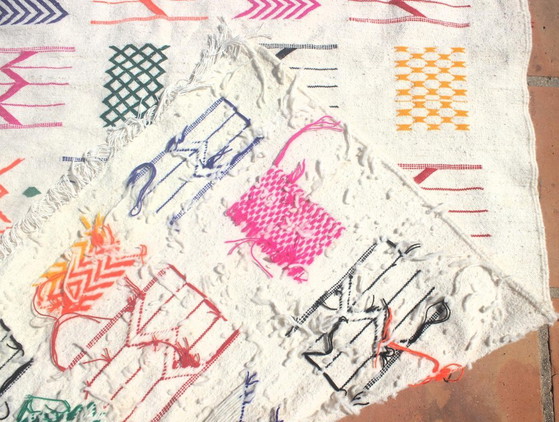 Tappeto Berbero in Lana Tessuto a Mano 252 × 153 cm | Autentico Hanbel Amazigh – Tappeti, Wool (photo 8 of 8)