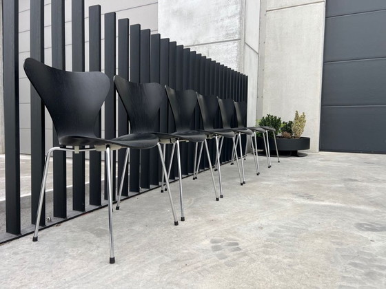 Image 1 of 6 sedie Fritz Hansen, Arne Jacobsen