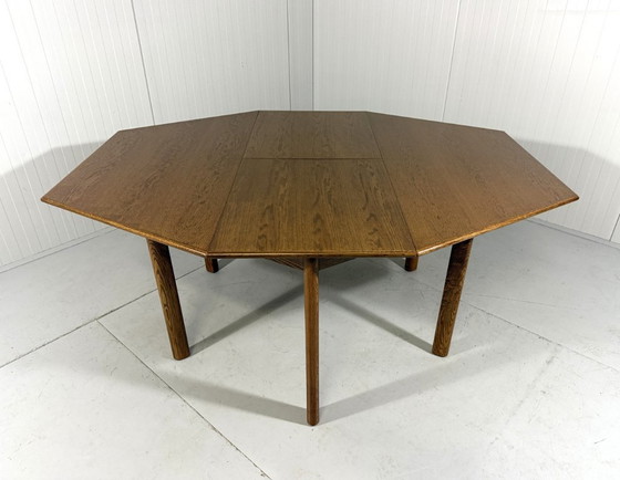 Image 1 of Extendable hexagonal dining table 1970s