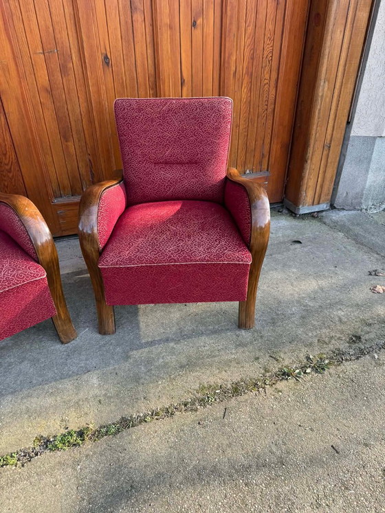 Hungarian Art Deco Armchairs, 1930s, Set of 2 (photo 7 of 7)