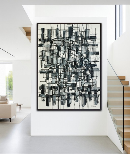 Natia Antadze Composición abstracta XXL