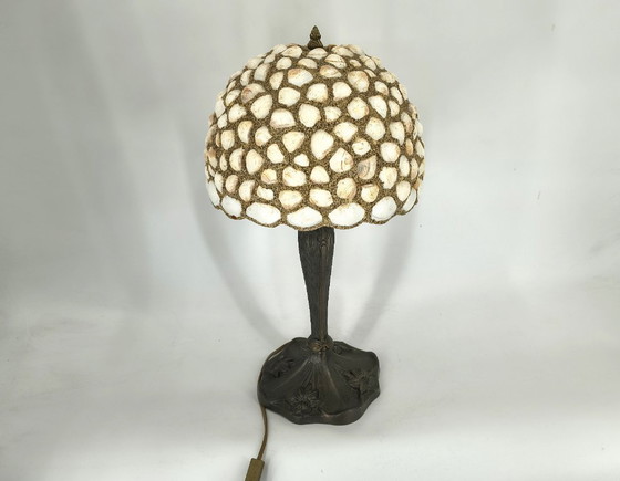 Image 1 of Vintage sea shell table lamp, 1970s 