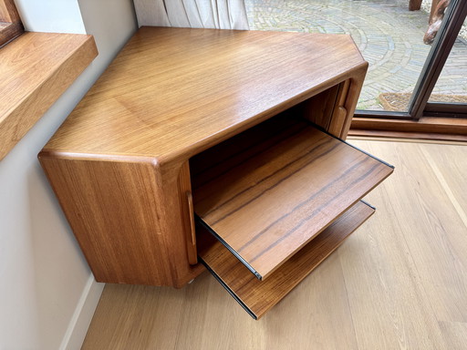 Meuble d'angle vintage, meuble TV et audio