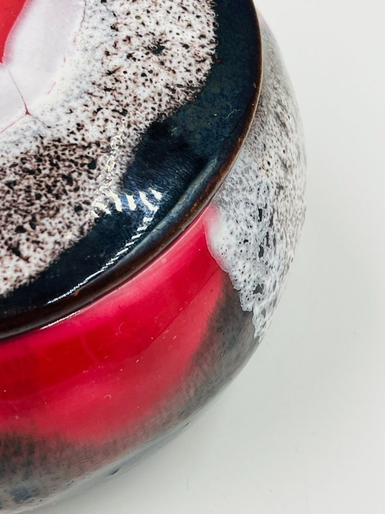 Image 1 of Vallauris Candy Dish, Foam Enamel, Marius Giuge, Vintage 70s