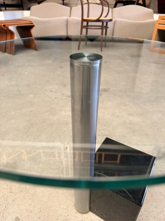 Metaform HK-2 Side table, Hank Kwint (stock:2), Glass, Metal, Black (photo 4 of 9)