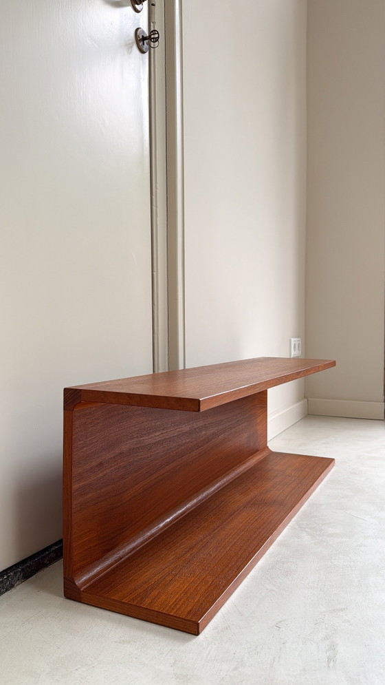 Mensola da parete vintage danese in legno di teak Pedersen & Hansen – Scaffali a muro, Wood (photo 10 of 13)