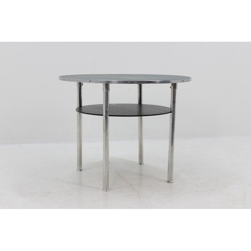 Table chromée vintage Bauhaus, Tchécoslovaquie 1930