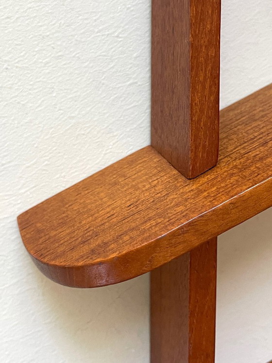 Teak Houten Wandrekje Scandinavisch Mid Century Design Vintage Retro – Wood (photo 2 of 17)