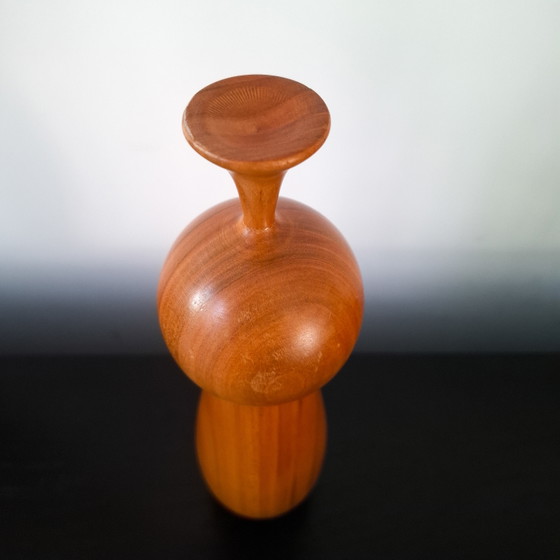 Image 1 of Vintage houten trompetvogel Deens design
