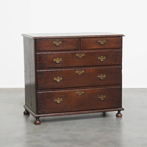 Commode anglaise ancienne en chêne/ commode du 18ème siècle