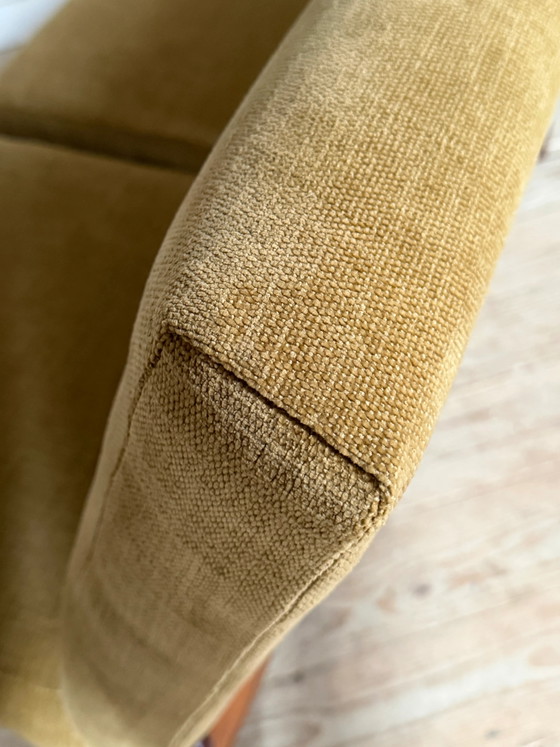 Panca scandinava vintage in velluto giallo – Divani 2 posti, Velvet, Scandinavian (photo 8 of 9)