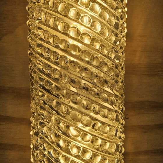 Image 1 of Vintage Wandlamp Glashutte Limburg bubbel glas textuur (jaren 60/70 / 60s / 70s) luchtbel textuur (organisch)