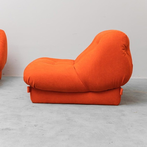 Image 1 of COPPIA DI POLTRONE VINTAGE ARANCIONI, DESIGN ANNI '70, ANTIQUARIATO MODERNO