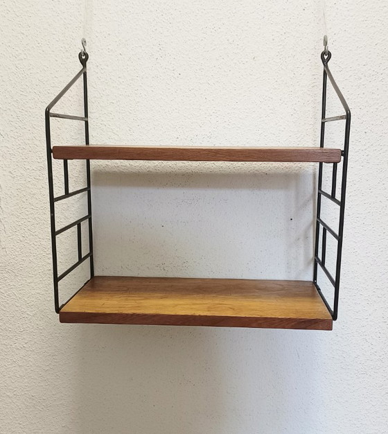 Estante de pared único de la década de 1950 – Armarios de pared, Metal, Wood (photo 6 of 9)