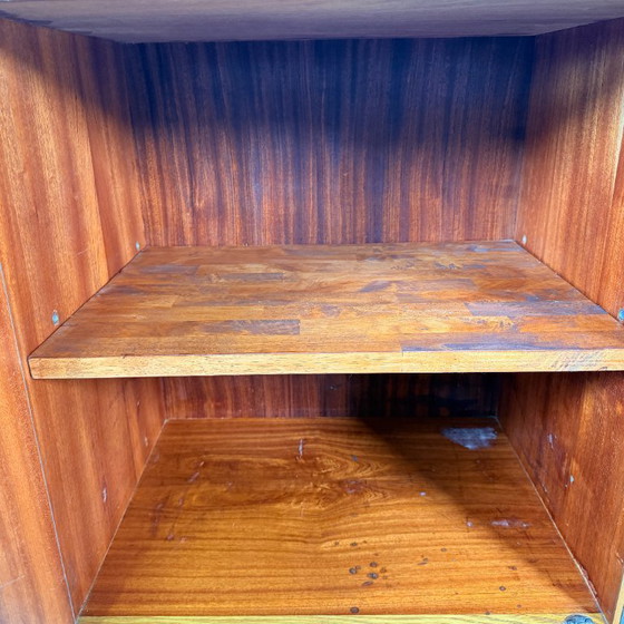 Image 1 of Credenza U458 di Jiří Jiroutek, nera con cassetti bianchi