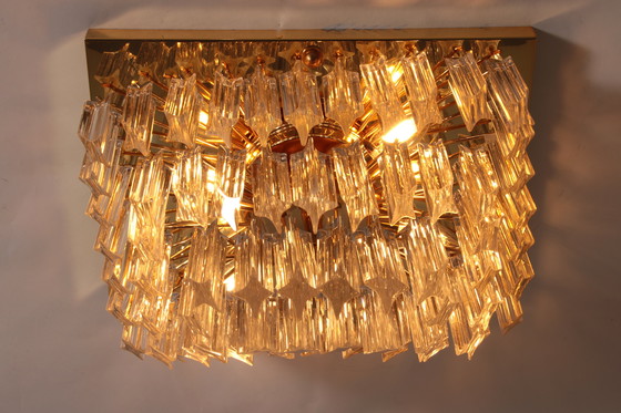 Image 1 of Novaresi Vergoldete Deckenleuchte CH Serie 1970 Italien