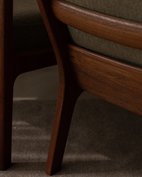 Image 1 of Fauteuil Senator vintage par Ole Wanscher pour Cado | Fauteuil lounge danois en teck | Style scandinave moderne | Années 1960