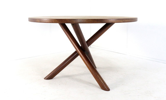 Image 1 of Gerard Geytenbeek 'Plataan' eettafel vintage 