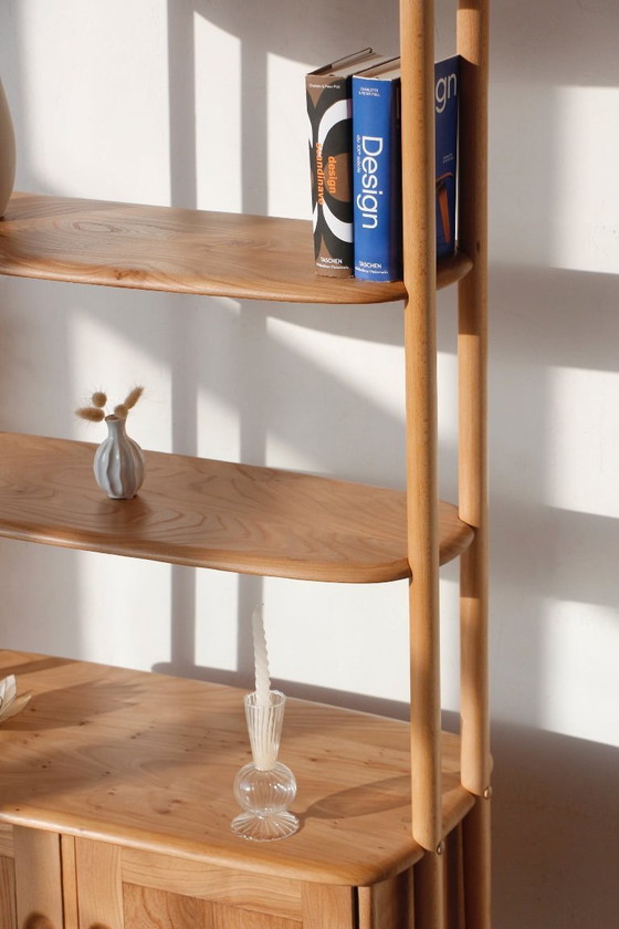 Image 1 of Bibliothèque / Séparateur de pièce Vintage - Modèle Windsor / Girafe - Ercol