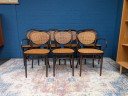 7x Vintage rattan chairs, model 215r, Thonet