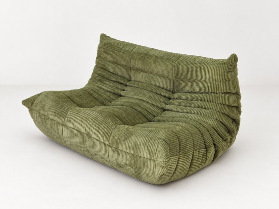 Michel Ducaroy for Ligne Roset Olive Togo 2-seat Sofa – 2 seaters, Textile (photo 9 of 11)